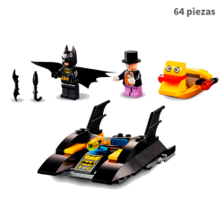 Caza del pinguino en la lancha - Batimovil - DC Comics - 64 piezas