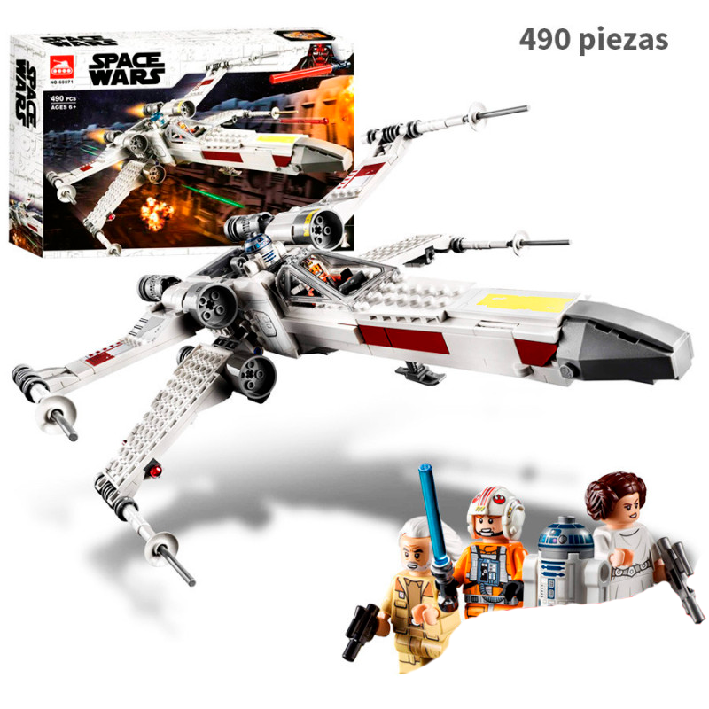 Nave X-Wing White de Luke skywalker  v2021 - Star Wars  - 490 piezas