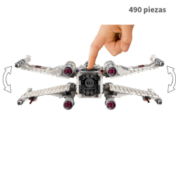Nave X-Wing White de Luke skywalker  v2021 - Star Wars  - 490 piezas