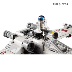 Nave X-Wing White de Luke skywalker  v2021 - Star Wars  - 490 piezas