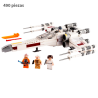 Nave X-Wing White de Luke skywalker  v2021 - Star Wars  - 490 piezas