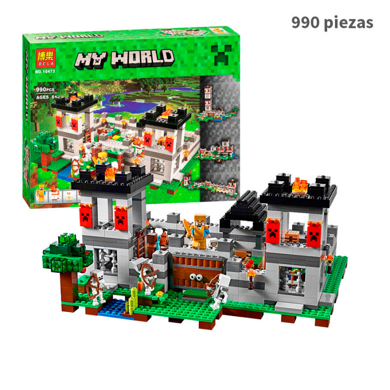 La fortaleza  - Minecraft - 990 piezas