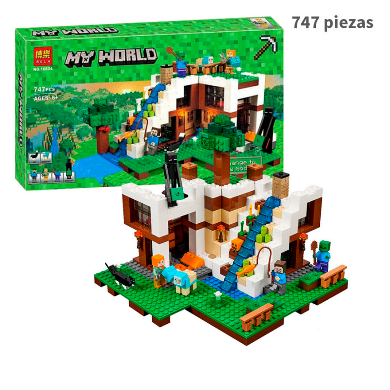Base de la cascada  - Minecraft - 747 piezas