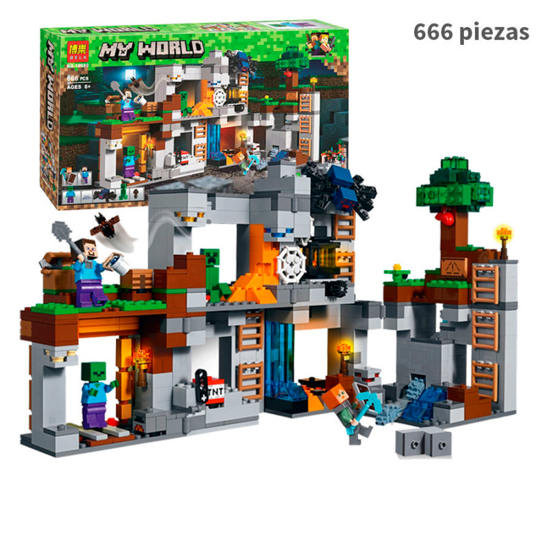 Las aventuras subterráneas - Minecraft - 666 piezas