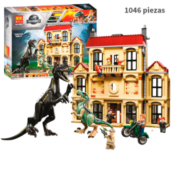 Caos del Indorraptor en la mansión Lockwood - Jurassic World - 1046 piezas