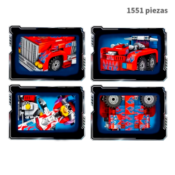 2 en 1 Optimus Prime - 1551 Piezas - Transformers