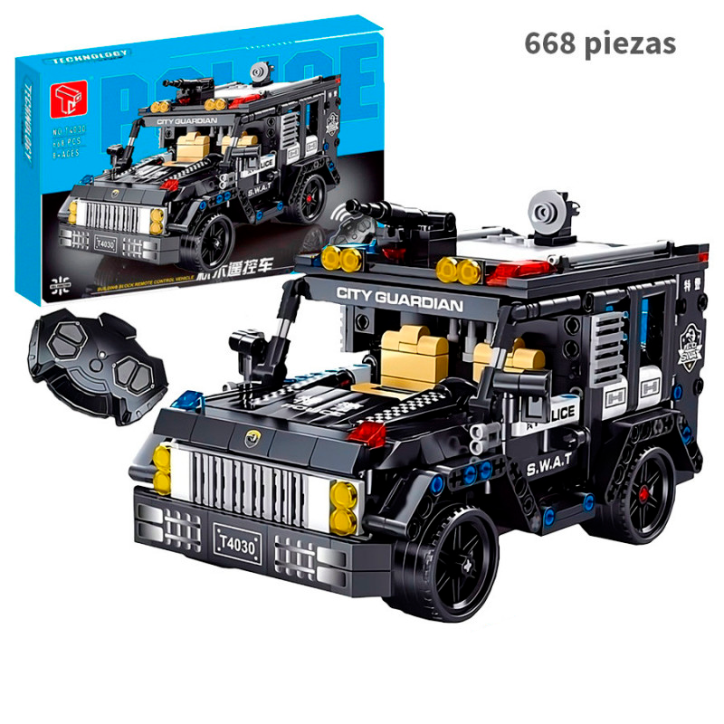 Control Remoto Vehiculo Policia Fuerzas Especiales - 668 Piezas - Racing