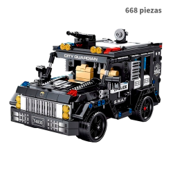 Control Remoto Vehiculo Policia Fuerzas Especiales - 668 Piezas - Racing