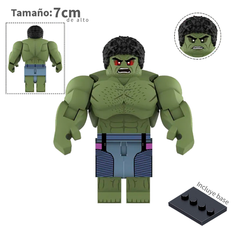 Hulk articulable v3 - Marvel - Minifigura