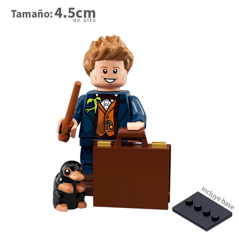 Newt Scamander - Animales fantásticos - Harry Potter - Harry Potter - Minifigura