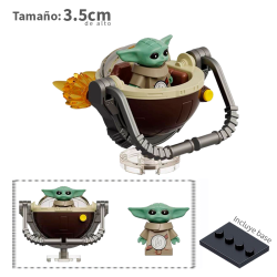 Grogu Baby Yoda con cuna v2  - Star Wars - Minifigura