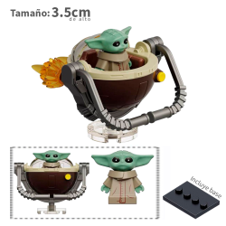 Grogu Baby Yoda con cuna v3  - Star Wars - Minifigura
