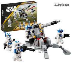 Pack de Combate Soldados Clon de la 501st  - Star Wars - 119 piezas