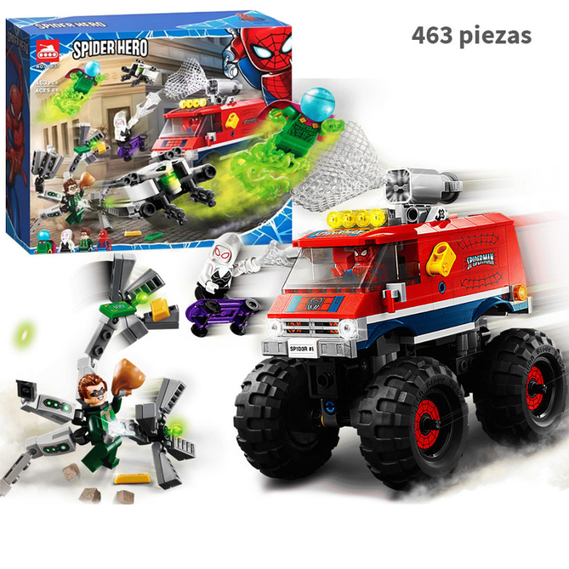 Monster Truck de Spiderman vs Mysterio - 463 piezas