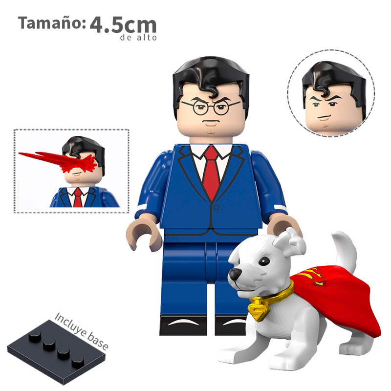 Clark Kent - SuperMan y Krypto -  Dc Comics - Minifigura