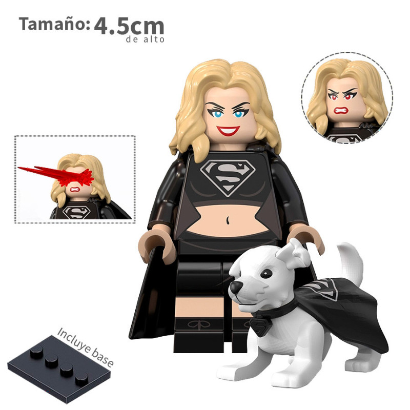SuperGirl y Krypto malvada -  Dc Comics - Minifigura