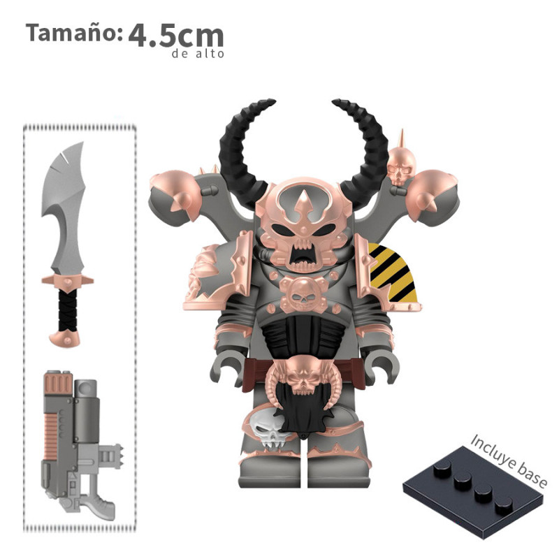 Chaos Space Marine - Iron Warriors - Warhammer - Minifigura