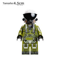 Piloto con casco de vuelo - Soldados - Minifigura