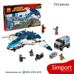 El Quinjet de los Vengadores en la Ciudad - 753 Piezas - Marvel