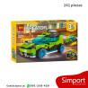 3 en 1 Coche de rally a reaccion - 241 Piezas - Creator