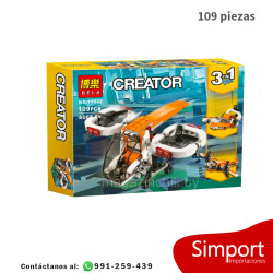 3 en 1  Dron de exploracion - 109 Piezas - Creator