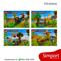 Mundo Minecraft Modelo B - 532 Piezas - Minecraft