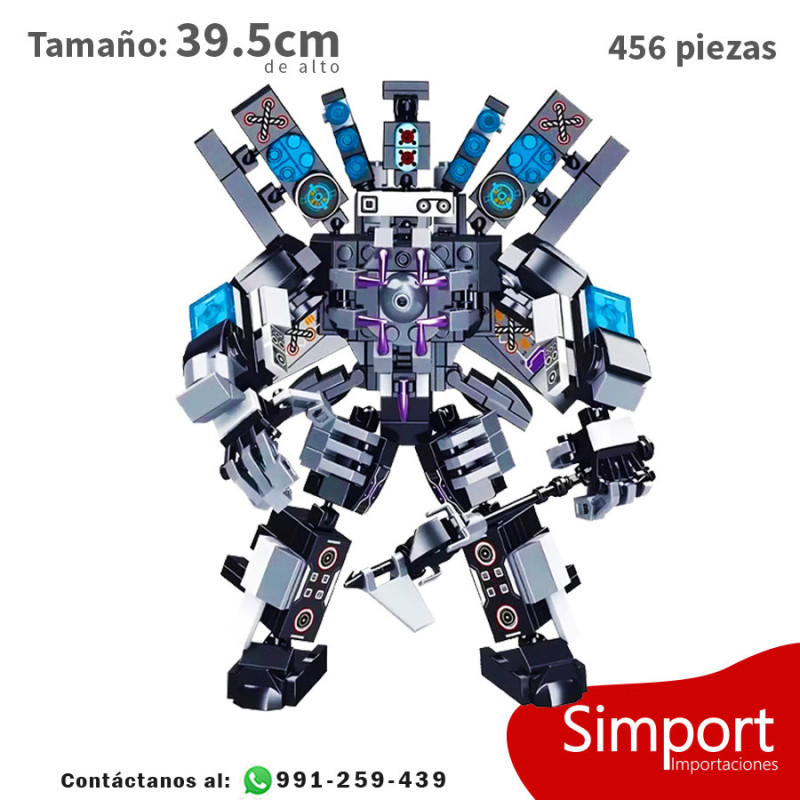 Titan Mutant Sound Man - 456 Piezas - Skibidi Toilet