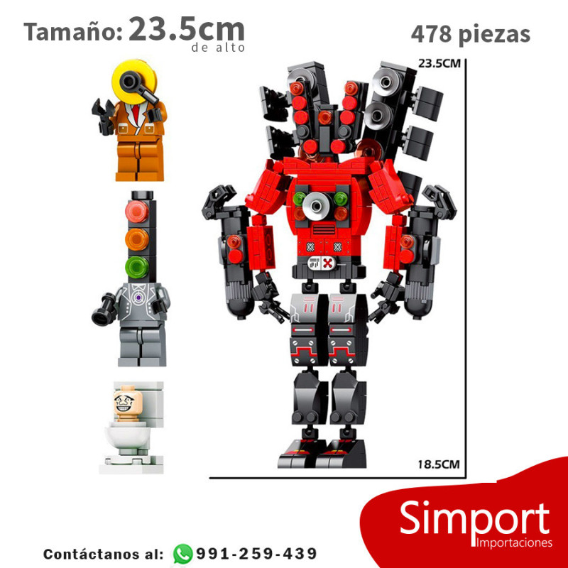 Speakerman Titan - 478 Piezas - Skibidi Toilet
