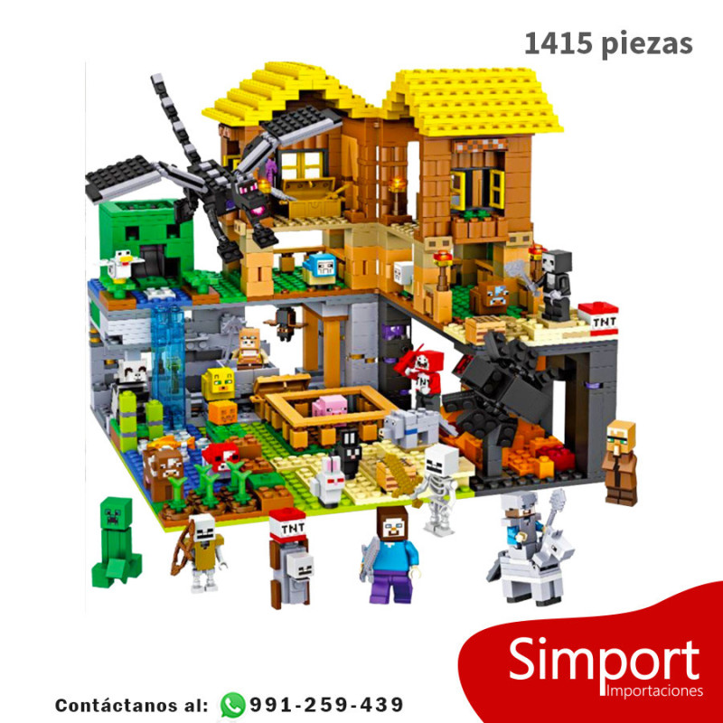 Super Granja - 1415 Piezas - Minecraft
