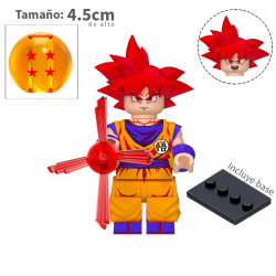 Goku Super saiyan Dios v2 - Dragon Ball - Minifigura