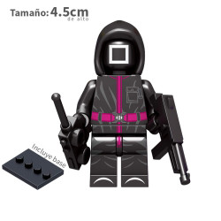 Guardia Negro Cuadrado - Squid Game - Minifigura