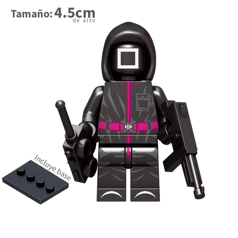 Guardia Negro Cuadrado - Squid Game - Minifigura